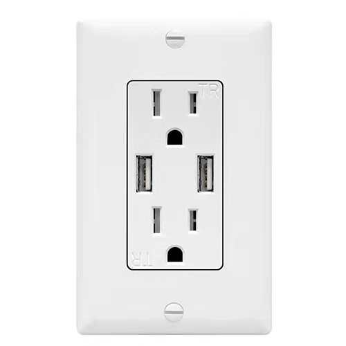 20W QC 3.0 PD 2.0 USB Wall Outlet, Type A & Type C Power Delivery and Quick Charge