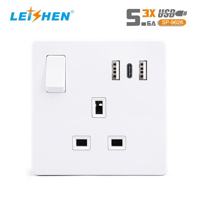 BS Outlets With USB Charger