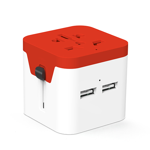 Extremely small size 5V 2.4A 2USB Smart Charger Travel Adapter
